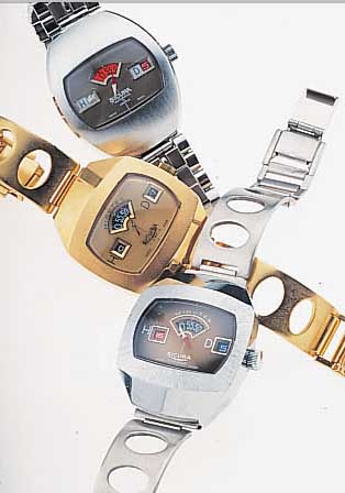 KONVOLUT: 5 SICURA HERRENARMBANDUHREN, ALLE DIGITALANZ., UM 1972, UNGETR. LAGERW., FüR DENDTSCH. MARKT, 3X HARTVERG., 2X HARTVERCHR., ALLE ...