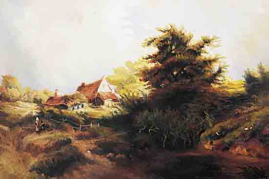 HOFFMANN, K., DEUTSCHER KüNSTLER UM 1912, ZWEI GEGENSTüCKE, QUALITäTSVOLLE KOPIEN WOHL NACH FRANZöSISCHEN ORIGINALEN, HIER: LAND- SCHAFTEN ...