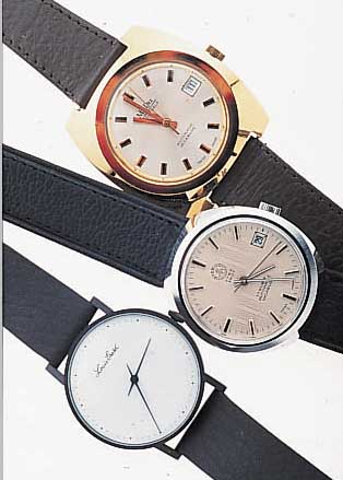 KONVOLUT: 5 SCHWEIZER HERRENARMBANDUHREN, VERSCH. FERTIGUNGSZEITEN U. KONZEPTEN, ALLE GEHFäHIG/INTAKT, TEILW. NEU, 1X CROTON, QUARTZWERK, ...