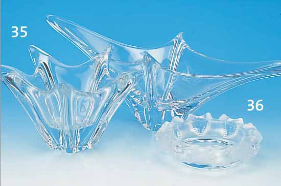 SCHALE, LALIQUE, NEUERE PRODUKTION, RELIEFIERT UND TEILMATTIERT, FARBLOSES PREß- GLAS, UNSIGN., H. C.A 5 CM, D. CA. 19 CM
