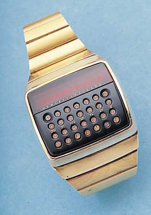 HEWLETT PACKARD SET: BEST. AUS ARMBANDUHR, U. KUGELSCHREIBER, ORIG.-KASTEN M. PAPIEREN U. HERKUNFTSNACHW., BED.-HANDBUCH, USA 1977, EDELST. ...