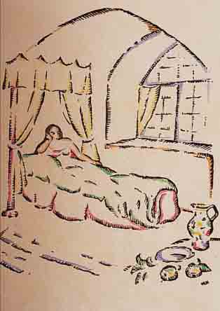 HILDA KOLB: DAS MäDCHEN IM FENSTER, DRUCK BEI FRIEDR. ALBECK FRANKENTHAL, MIT 6 HANDKOLORIERTEN ILLUSTR. VON MARIA VEIL, HANDSIGN. ...