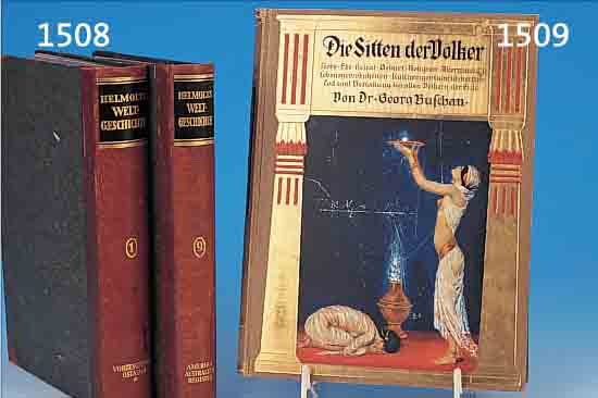 9 BäNDE HELMOLTS WELTGESCHICHTE V. ARMIN TIL- LE, 1923, BIBLIOGRAPHISCHES INSTITUT LEIPZIGMIT GEOGRAPHISCHEN KARTEN UND ABBILDUNGEN, ...