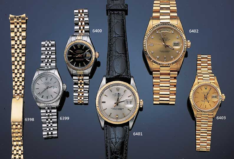 ROLEX DAMENARMBANDUHR DATEJUST, REF.-NR. 6917, SCHWEIZ UM 1978, EDELST., BODEN U. GOLDKRONE GESCHR., BEI FERTIGST. WASSERD., OFFICALLY ...