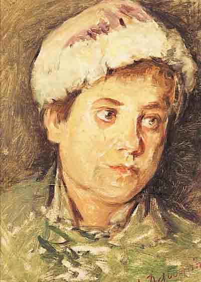 DESBOUTIN, MARCELIN-GILBERT, 1823-1902, PORTRäT EINER JUNGEN FRAU, ÖL/LWD, RE. U. MIT SIGNATURSTEMPEL VERSEHEN, CA. 35 X 24 CM, R., ...