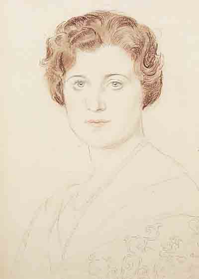 ORLIK, EMIL, 1870-1932, PORTRäT EINER DAME, BLEISTIFT UND BUNTSTIFT AUF PAPIER, RE. U. SIGN., CA. 34 X 26 CM, U.GL., R., ABGEBILDET IM ...