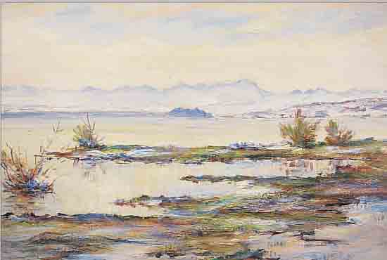 OSSWALD, FRITZ, 1878 ZüRICH-1966 STARNBERG, BEI POSSENHOFEN, WEITE VORGEBIRGSLANDSCHAFT, ÖL/HOLZ, RE. U. SIGN.,CA. 58 X 78 CM, R.