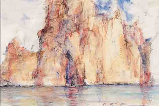 COMPTON, EDWARD THEODOR, 1849 LONDON-1921 FELDAFING, FELSIGE MEDITERRANE INSEL, ...