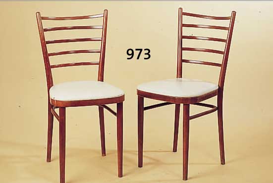 VIER STüHLE, THONET, 50ER JAHRE, BUCHE, H. 90/50 CM