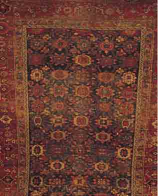 MALAYER,PERSIEN CA.352 X 205 CM. EHZ.4-5 FLOR WOLLE UM 1900.