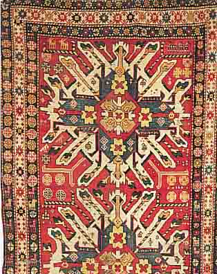 KAZAK,RUSSLAND CA.312 X 134 CM. EHZ.5 UM 1900 WOLLE-WOLLE.