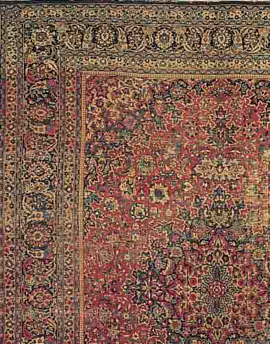 MESCHED,PERSIEN CA.410 X 320 CM. EHZ.4 FLOR WOLLE CA.70 JAHRE.