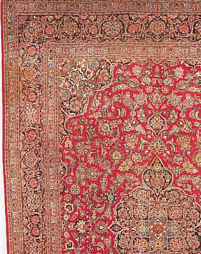 KECHAN,PERSIEN CA.406 X 277 CM. EHZ.3 FLOR WOLLE CA.50 JAHRE.