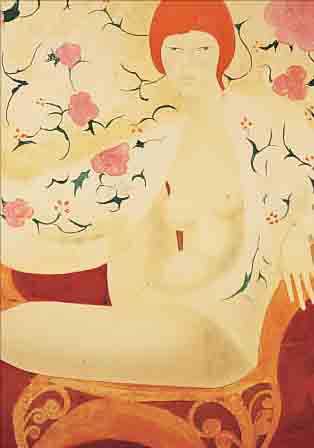 BONNEFOIT, ALAIN, * 1937 PARIS, LITHO- GRAPHIE, 51 X 41,5 CM, SITZENDE FRAU, HANDSIGNIERT UND NUM. 170/175, GEBRäUNT, ...