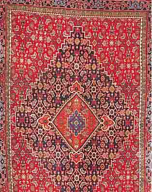 BIDJAR,PERSIEN CA.177 X 115 CM. EHZ.2 FLOR WOLLE CA.20 JAHRE.