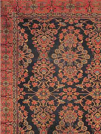 MAHAL,PERSIEN CA 362 X 278 CM. FLOR WOLLE.UM 1900.EHZ 4.