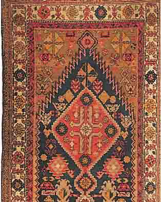AZERBEIGHAN CA.395 X 112 CM. EHZ.3 FLOR WOLLE CA.60 JAHRE.