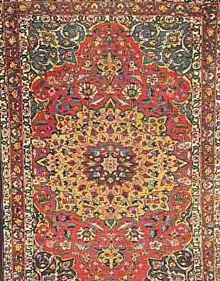 BACHTIAR,PERSIEN CA.202 X 138 CM. EHZ.3 FLOR WOLLE CA. 60 JAHRE.