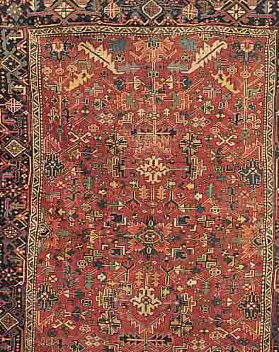 HERITZ,PERSIEN CA.316 X 223 CM. EHZ.4 FLOR WOLLE UM 1935.