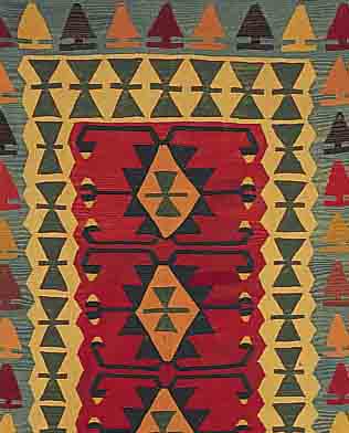 KELIM,TÜRKEI CA.232 X 150 CM. EHZ.1-2 WOLLE-WOLLE CA.20 JAHRE.