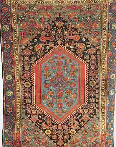 MALAYER,PERSIEN CA.192 X 129 CM. EHZ.2-3 FLOR WOLLE UM 1930.