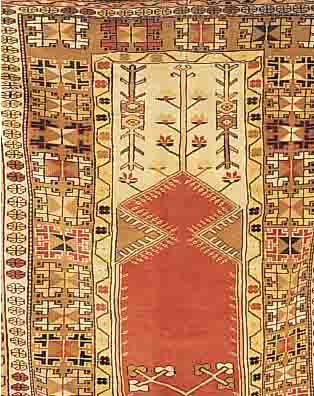 MILAS,TüRKEI CA.220 X 124 CM. EHZ.3 WOLLE-WOLLE CA.40 JAHRE.