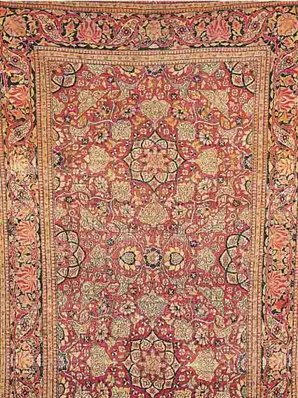 ESFAHAN,PERSIEN CA.226 X 140 CM. EHZ.4-5 UM1900 FLOR WOLLE.