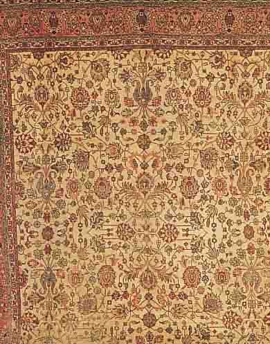 TäBRIZ,PERSIEN 348 X 277 CM. EHZ.4-5 FLOR WOLLE UM 1940 .