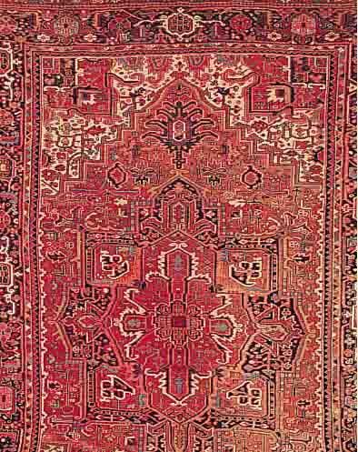 HERITZ,PERSIEN CA.359 X 246 CM. EHZ.3 FLOR WOLLE UM 1940.