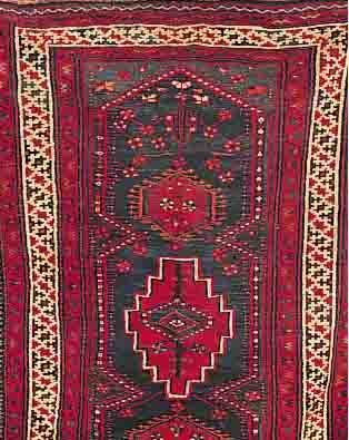LORESTAN,PERSIEN CA.228 X 152 CM. EHZ.3 WOLLE-WOLLE 50 JAHRE.