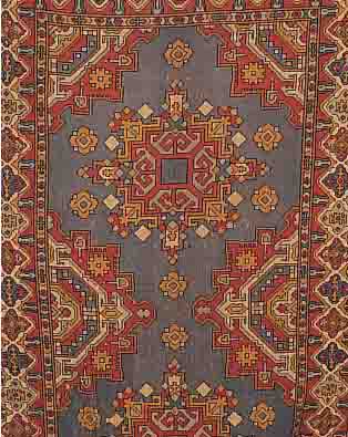 GESTRICKTER KELIM,UNGARN CA.261 X 150 CM. EHZ.3-4 UM 1920 WOLLE-WOLLE