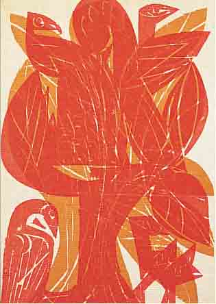 GRIESHABER, HAP, CARMINA BURANA, NOTENSCHRIFT DES KOMPONISTEN ILLUSTRIERT MIT 12 FARBHOLZSCHNITTEN VON GRIESHABER, ...
