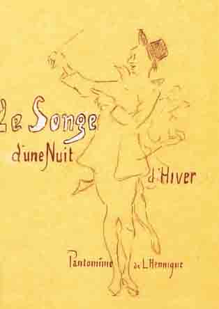 CHéRET, JULES, 1836 PARIS-1932 NIZZA, LE SONGE D'UN NUIT D'HIVER, BLEISTIFTSTUDIE ZU EINEM SPäTEREN AQUARELL, AUF PAPIER, ...