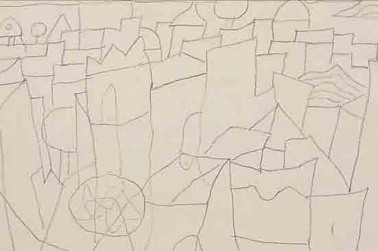 BARGHEER, EDUARD, 1901 FINKENWERDER-1979 HAMBURG, GARTEN AUF ISCHIA, BLEISTIFT AUF PAPIER, CA. 18 X 23,5 ...