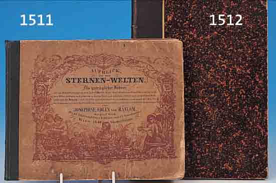 JOSEPHINE EDLEN VON RàNLOM, AUFBLICK ZU DEN STERNENWELTEN, MIT 43 LITHOGRAPHIERTEN BLäTTERN UND 13 STERNKARTEN, WIEN 1846, L. ...
