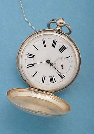 HERRENTASCHENUHR SAVONETTE ETOILE FRERES, (BEZEICHNUNG), REF.-NR. 795, SCHWEIZ UM 1865, SAVONETTE, SILBER, BEIDE SCHALEN SCHMUCKGRAV.,BER., ...