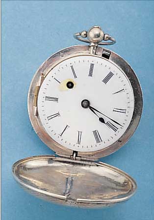 SPINDELHERRENTASCHENUHR SAVONETTE, SCHWEIZ UM 1850, SILBER, GEW. EMAILBL., VERG. PLATI- NENWERK, GEDR. PFEILER, ANTRIEB üBER KETTE U. SCHNECKE, ...