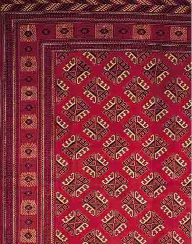 TORKMANN CA.410 X 305 CM. EHZ.3 WOLLE-WOLLE CA. 40 JAHRE.