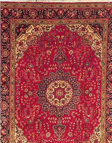 TäBRIZ,PERSIEN CA.295 X 208 CM. EHZ.2-3 FLOR WOLLE CA. 40 JAHRE.