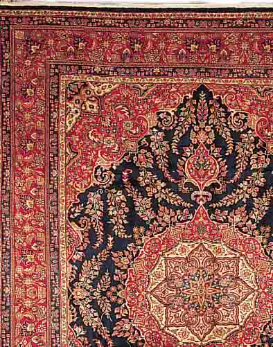 SAROGH,PERSIEN CA.400 X 297 CM. EHZ.3 FLOR WOLLE CA. 40 JAHRE.