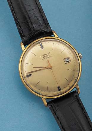 KONVOLUT: 2 JUNGHANS HERRENARMBANDUHREN, 1 X MEISTERAUTOMATIK, METALL VERG., EDELST.- BODEN GEDR., KAL. 651, ZENTRALROTOR, ETA BASISKAL. ...