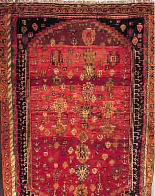 KHORAMABAD,PERSIEN CA.182 X 122 CM. EHZ.3 WOLLE-WOLLE UM 1940.