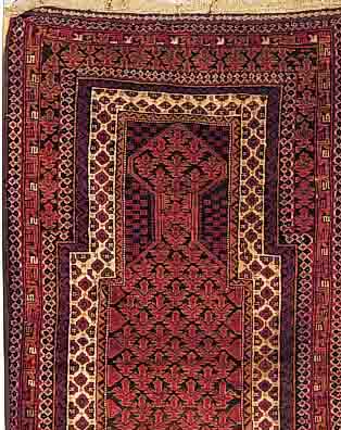 BELUTSCH,PERSIEN CA.130 X 80 CM. EHZ.3 WOLLE-WOLLE CA.40 JAHRE.