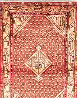 SAROGH-MIR,PERSIEN CA.164 X 109 CM. EHZ.3 FLOR WOLLE CA. 40 JAHRE.