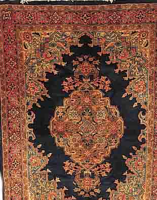 KHANSA,PERSIEN CA.215 X 152 CM. EHZ.3 FLOR WOLLE CA. 30 JAHRE.