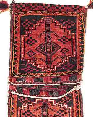 KORDI-TASCH,PERSIEN CA.97 X 45 CM. EHZ.3 WOLLE-WOLLE CA. 40 JAHRE.