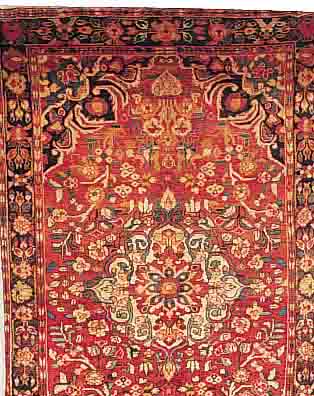 BORCHELU,PERSIEN CA.240 X 143 CM. EHZ.3 FLOR WOLLE CA. 40 JAHRE.