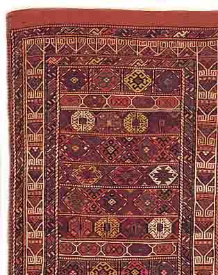 GHASCHGAI-TASCHE SUSANI,PERSIEN CA.97 X 66 CM. EHZ.2 WOLLE-WOLLE UM 1950.