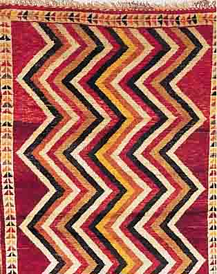 GABBEH,PERSIEN CA.184 X 106 CM. EHZ.3 WOLLE-WOLLE CA. 40 JAHRE.