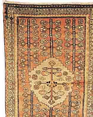 BROJAN,PERSIEN CA.187 X 117 CM. EHZ.3 FLOR WOLLE UM 1950.